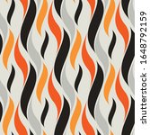 seamless hot flame wave pattern. vector illustration