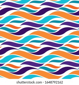 seamless hot flame wave pattern. vector illustration