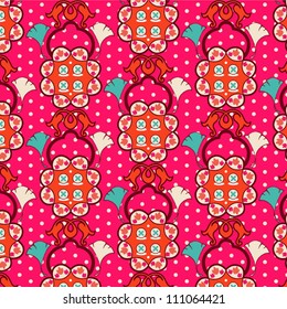Seamless hot pink texture