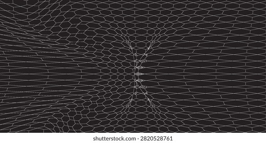 Seamless houndstooth fabric pattern, black and white, classic and elegant design, suitable for backgrounds or clothing patterns, communicating modernity and uniqueness.