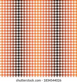 Seamless Houndstooth Pattern - All Over Fabric Texture Plaid Print Vector