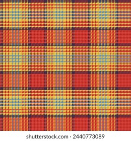 Seamless houndstooth tartan pattern 105