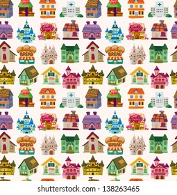 seamless house pattern