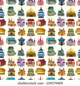 seamless house pattern