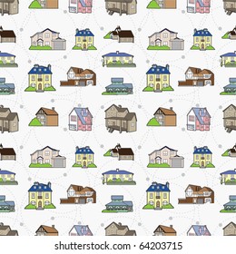 seamless house pattern