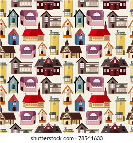 seamless house pattern