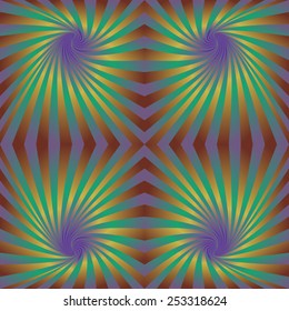 Seamless hypnotic swirl pattern background
