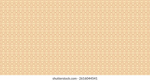 Seamless Ice Cream Cone and Circle Pattern in Warm Orange Tone