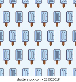 seamless ice cream pattern