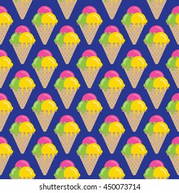 seamless ice cream pattern
