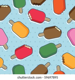 Seamless Ice Cream Pattern