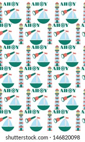 seamless ice cream pattern design. vector illustration