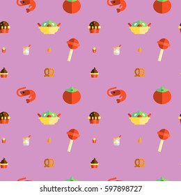 Seamless icon pattern background. Abstract background texture with icons set