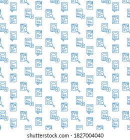 Seamless icon pattern book and e-book design on white background