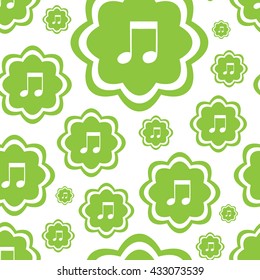 Seamless icons classical music notes