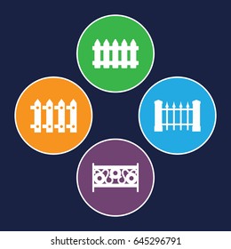 Seamless icons set. set of 4 seamless filled icons such as