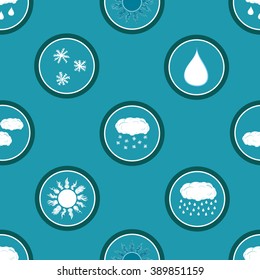 Seamless icons of weather