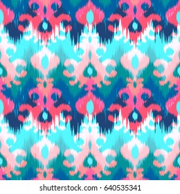 Seamless ikat background pattern