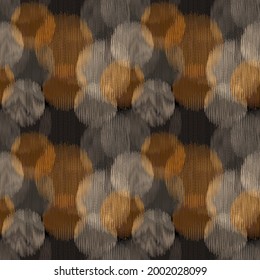 Seamless ikat circle pattern, Vector different circle drop element for fashion clothes, wrapping, wallpaper, decoration background.