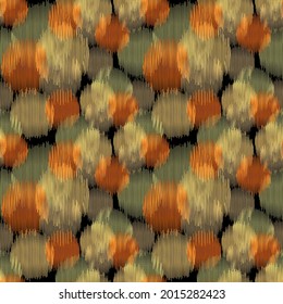 Seamless ikat circle pattern, Vector different circle drop element for fashion clothes, wrapping, wallpaper, decoration background.