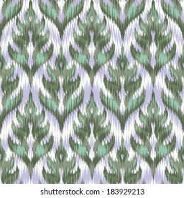 Seamless Ikat Damask Background Pattern