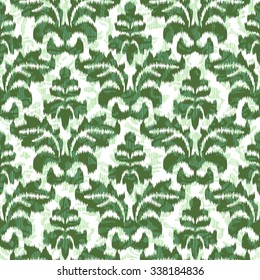 Seamless Ikat Damask Surface Design Pattern
