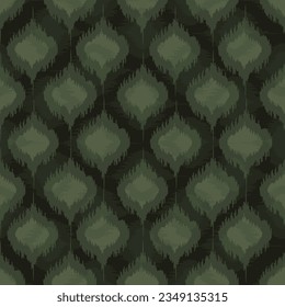 Seamless Ikat ethnic pattern. Abstract textured background in tribal,folk embroidery, Aztec chevron art and Mexican style.fabric carpet ornament native textile wallpaper vector illustration design.
