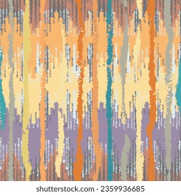 Seamless Ikat ethnic pattern. Abstract textured background in tribal,folk embroidery, Aztec chevron art and Mexican style.fabric carpet ornament native textile wallpaper vector illustration design.
