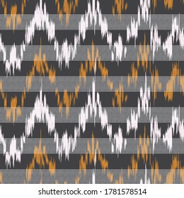 seamless ikat ethnic pattern on background