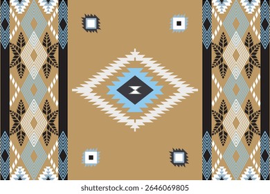 Seamless Ikat ethnic patterns in horizontal stripes, perfect for textile, fashion design, fabric printing, and home decor. Inspired by traditional weaving with modern color twist Ideal for background