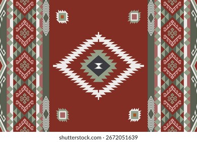 Seamless Ikat ethnic patterns in horizontal stripes, perfect for textile, fashion design, fabric printing, and home decor. Inspired by traditional weaving with modern color twist Ideal for background