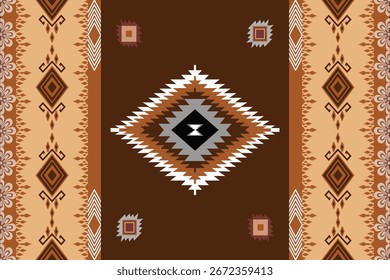 Seamless Ikat ethnic patterns in horizontal stripes, perfect for textile, fashion design, fabric printing, and home decor. Inspired by traditional weaving with modern color twist Ideal for background