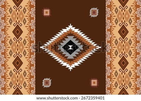 Seamless Ikat ethnic patterns in horizontal stripes, perfect for textile, fashion design, fabric printing, and home decor. Inspired by traditional weaving with modern color twist Ideal for background