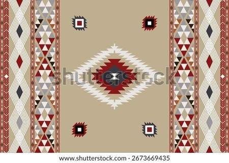 Seamless Ikat ethnic patterns in horizontal stripes, perfect for textile, fashion design, fabric printing, and home decor. Inspired by traditional weaving with modern color twist Ideal for background
