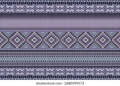 Padrões étnicos Ikat sem costura, perfeito para têxtil, design de moda, impressão de tecido e decoração de casa. Inspirado pelo tradicional com cor moderna Ideal para o fundo