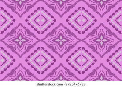 Patrones étnicos de Ikat sin costuras, perfectos para textiles, diseño de moda, impresión de telas y decoración del hogar. Inspirado en el tradicional con color moderno Ideal para el fondo