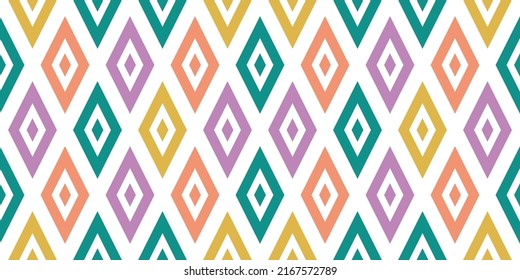Seamless ikat ethnic textile fabric pattern art tradition boho decorative vintage embroidery indian,