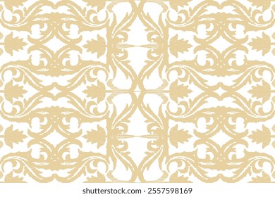 Seamless Ikat Fabric Pattern, Ethnic Handmade Pattern, Tribal Ikat Fabric, Seamless Ikat Fabric, Abstract Ethnic Ikat Background Art, Illustration for Greeting Cards, Printing, Apparel.