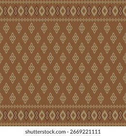 Seamless Ikat Fabric Patterns, Traditional Ethnic Patterns, Ikat Fabrics, Abstract, Aztec, African, Indonesian, Indian, Thai for printing on fabrics, dresses, carpets, curtains and Thai sarongs.