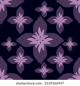 seamless ikat floral pattern background