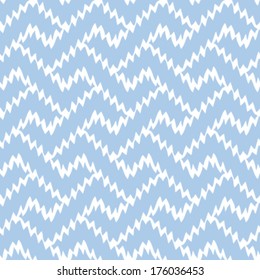 Seamless Ikat Interlocking Geometric Fret Background Pattern
