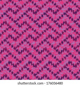 Seamless Ikat Interlocking Geometric Fret Background Pattern