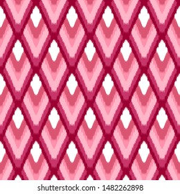 Seamless Ikat Ogee Background Pattern Wallpaper