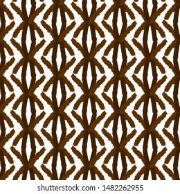 Seamless Ikat Ogee Background Pattern Wallpaper