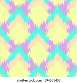 Seamless Ikat Ogee Background Pattern