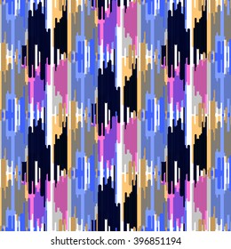 Seamless Ikat Ogee Background Pattern Wallpaper