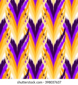 Seamless Ikat Ogee Background Pattern Wallpaper