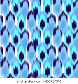 Seamless Ikat Ogee Background Pattern Wallpaper.Ikat Ogee Background Pattern
