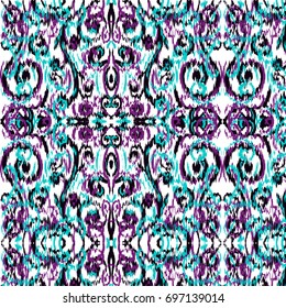 Seamless Ikat Ogee Background Pattern Wallpaper.Ikat Ogee Background Pattern