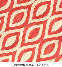 Seamless ikat ogee vector background pattern tile


